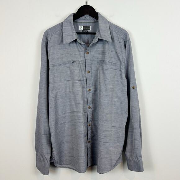 Exofficio Men's Insect Shield Repellent Button Down Long Sleeve Shirt Size XL - Picture 1 of 5